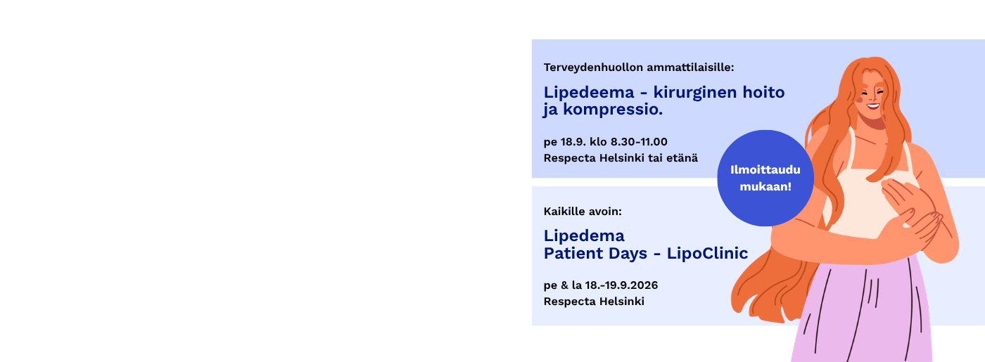 Lipedeema-aiheiset tilaisuudet Respectassa 18.-19.9.
